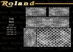 Roland 5er Teppich Set Waschbar 3196 Black