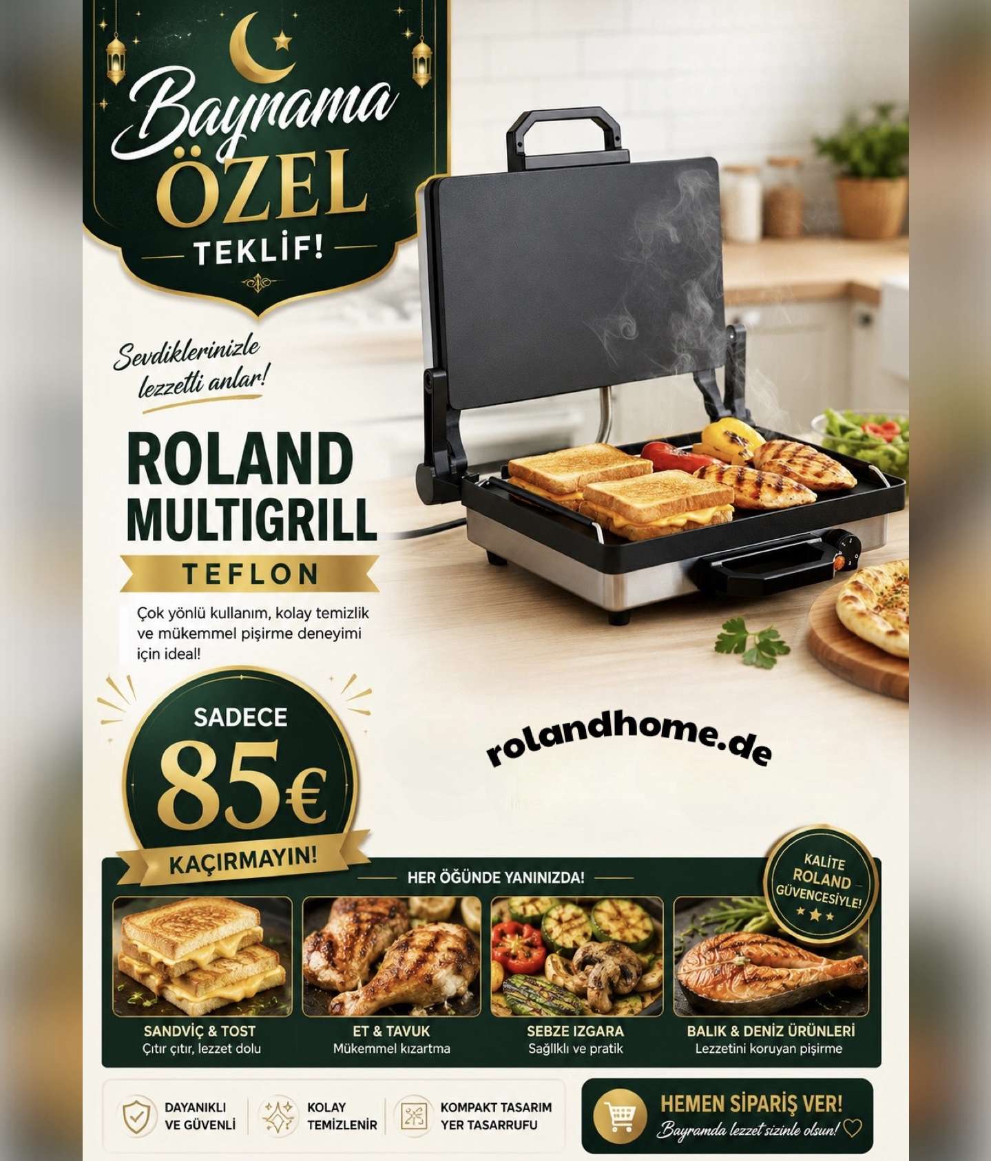 Roland Multigrill Teflon