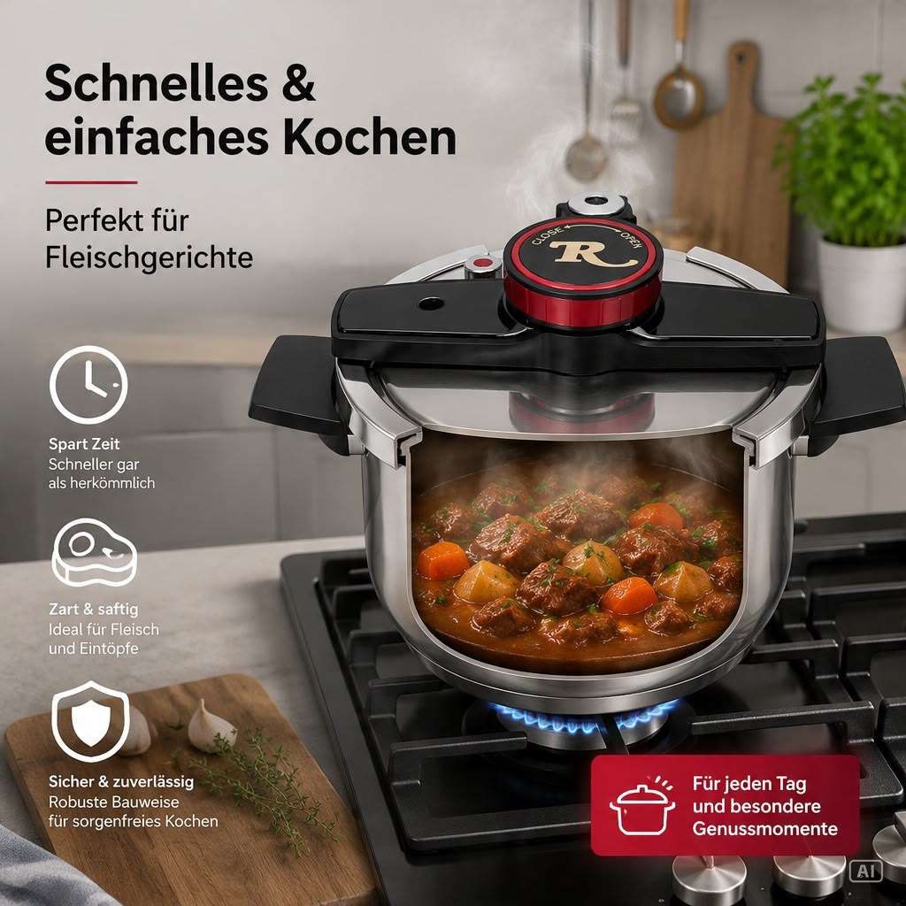 Schnellkochtopf 6L – Bild 6