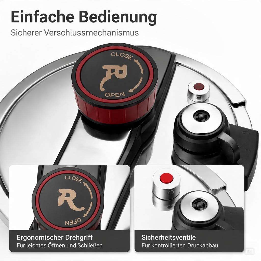 Schnellkochtopf 8L – Bild 3